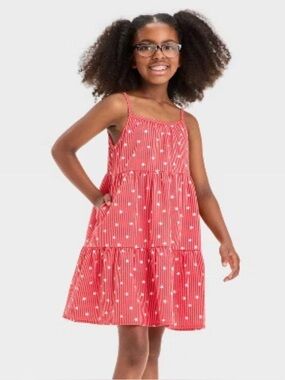 Girl’s Stars & Stripes 4th July Sleeveless Dress Size 8Y